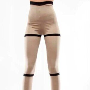 Demobaza Beige Ring Leggings - US Small - Limited Edition, New with Tags